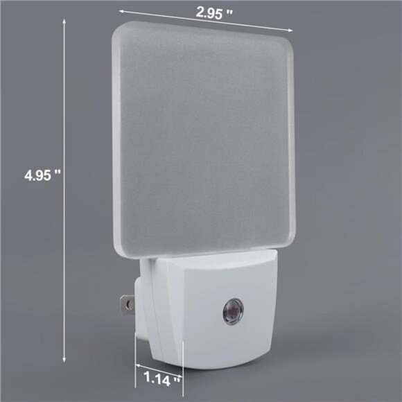 Plug in LED Night Light with Light Sensor, Dusk to Dawn, Kids Nightlight - Picture 3 of 8